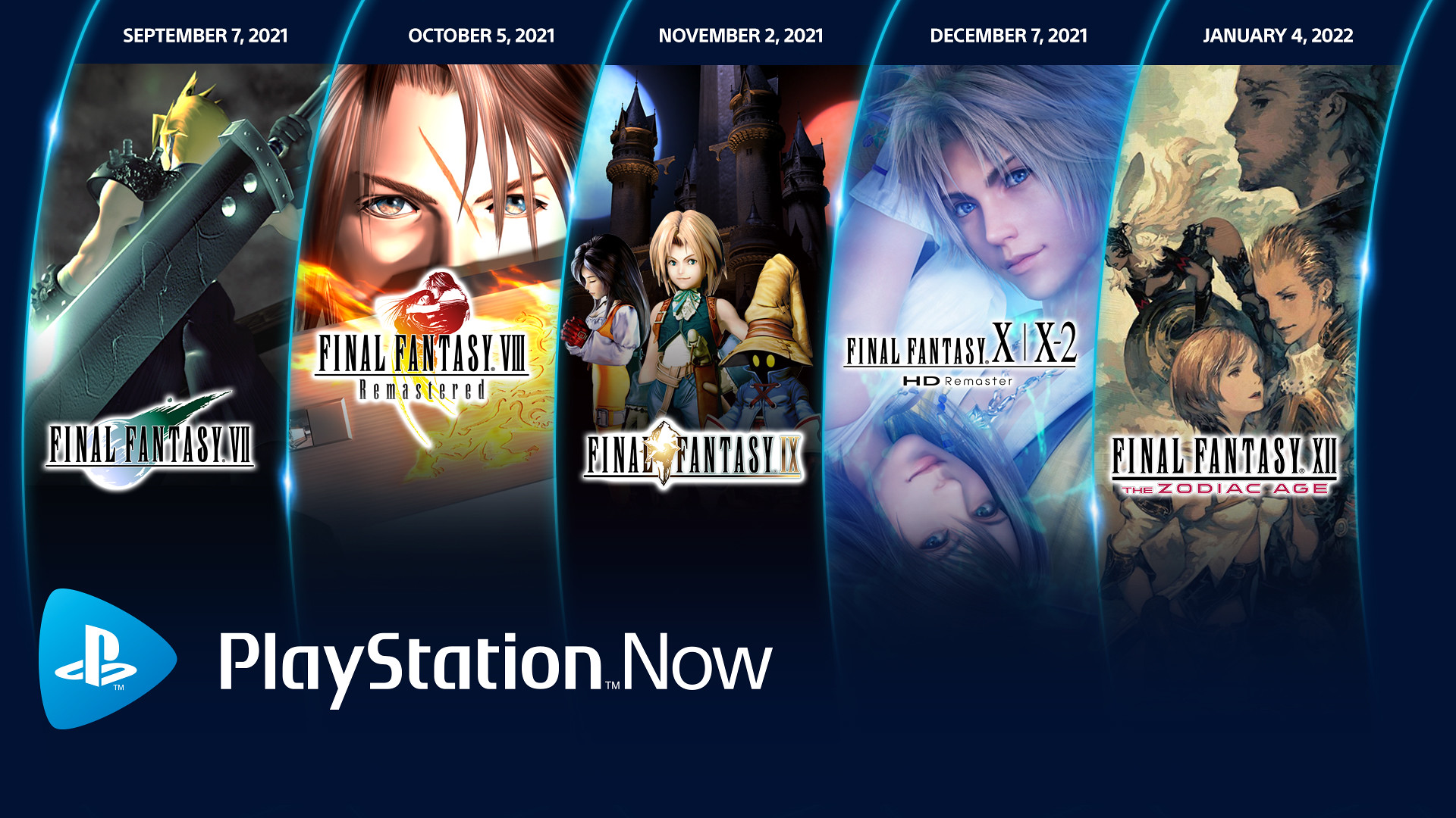 PS Now将于本月开始陆续添加5款《最终幻想》作品